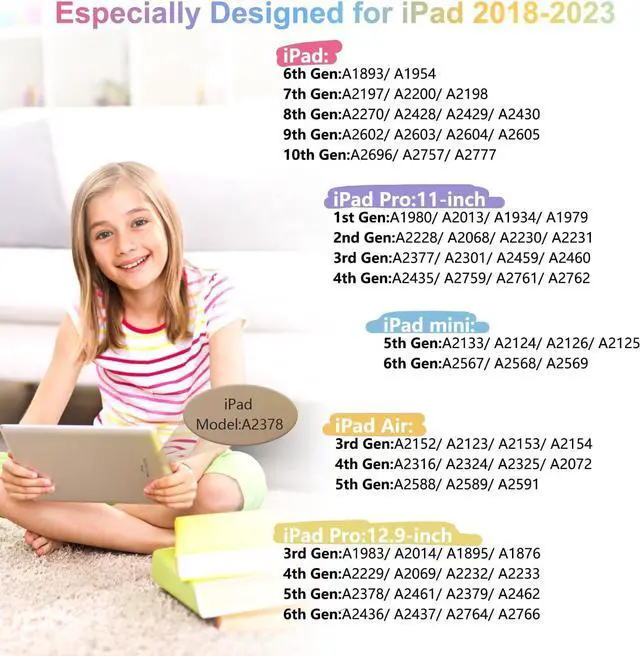 Alt view image 4 of 6 - Stylus Pen for iPad Pencil 10th Gen, Stylus Pencil for iPad 9th Gen, Pen for iPad(2018-2024) with Palm Rejection& Tilt Sensitivity, Work for iPad 6-10, Air 3/4/5, Mini 5/6, Pro 11/12.9" (White)