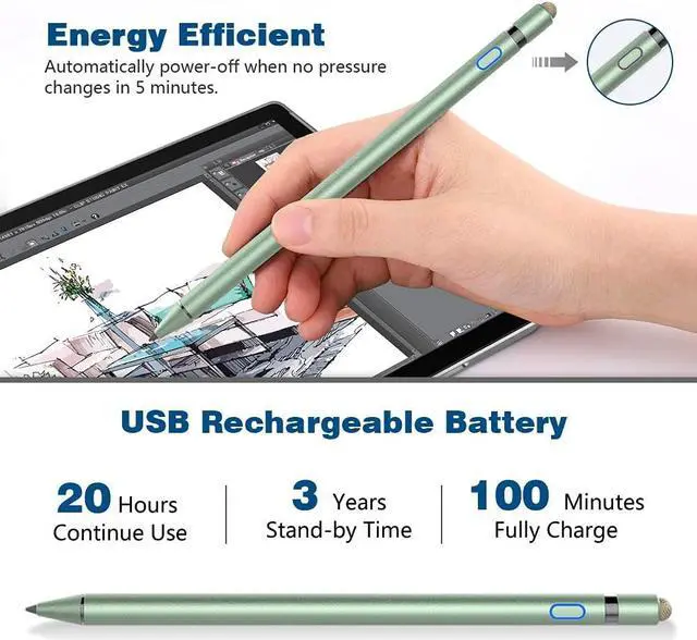 Alt view image 4 of 7 - TiMOVO Stylus Pen for iPad, Apple Pencil for 2018-2024 iPad 10/9/8/7/6th Gen, iPad Pro, iPad Air 3/4/5/6th, iPad Mini 6/5 Precise Writing Drawing Palm Rejection Apple Pencil 1st Gen for iPad, White