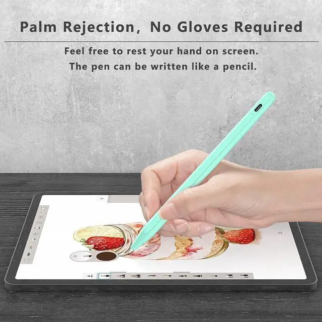 Alt view image 6 of 7 - Stylus Pen for iPad with Palm Rejection, Active Pencil Compatible with (2022-2018) iPad Air 5th/4th/3rd Gen, Apple iPad Pro 11 & 12.9 inch, iPad 10th/9th/8th/7th/6th Gen, iPad Mini 6th/5th Gen