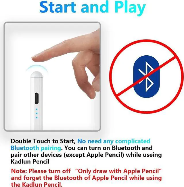 Alt view image 4 of 7 - Stylus Pen for iPad (2018-2023) with Palm Rejection,Tilt Sensitive iPad Pencil 2nd Generation Compatible with Apple iPad Pro 11/12.9 inch, iPad Mini 5/6, iPad Air(5/4/3), iPad (10/9/8/7/6) Gen-White