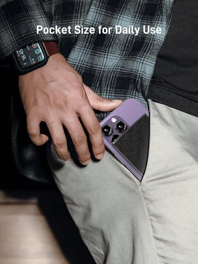 Alt view image 4 of 6 - Auskang Portable Charger 5000mAh with Built in Lightning Cable Compatible with iPhone 14/13/12/11/ X/ 8/7/ 6/5/ SE Series Slim Power Bank