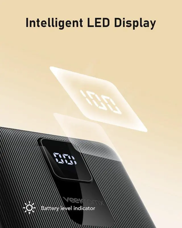 Alt view image 3 of 7 - VEEKTOMX 30000mAh Portable charger for iPhone, 20W USB C Fast Charging Power Bank, Large Capacity Battery Bank 4 outputs, Travel Battery Pack power bank for iPhone 15/14, Samsung 24/23, iPad, and More