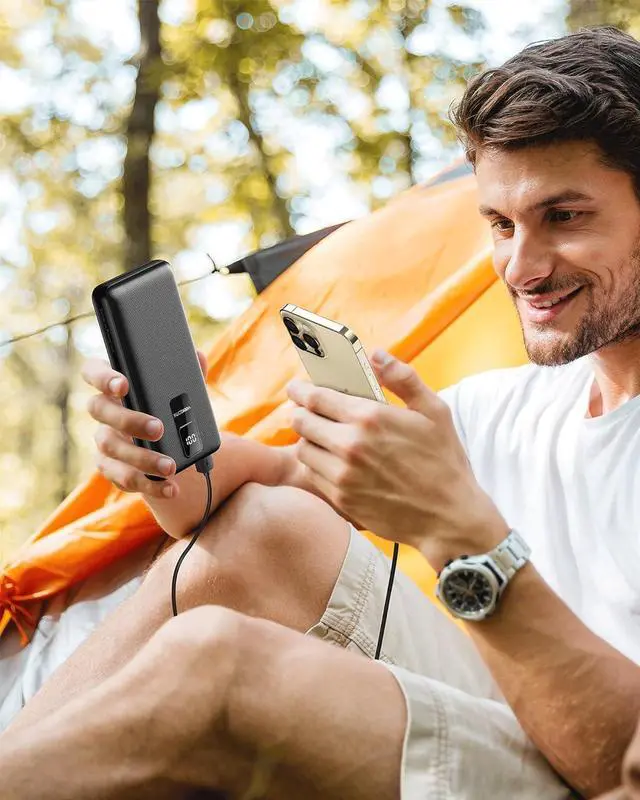 Alt view image 7 of 7 - VEEKTOMX 30000mAh Portable charger for iPhone, 20W USB C Fast Charging Power Bank, Large Capacity Battery Bank 4 outputs, Travel Battery Pack power bank for iPhone 15/14, Samsung 24/23, iPad, and More