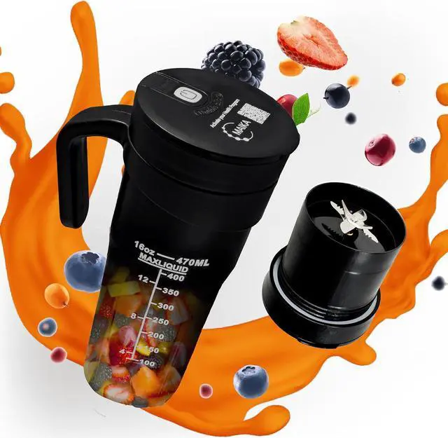 Main image of Maika - Portable blender rechargeable type c personal blender, mini blender, smoothie blender, licuadora portatil blender for shakes and smoothies QR code access to Natural Restore Health Program