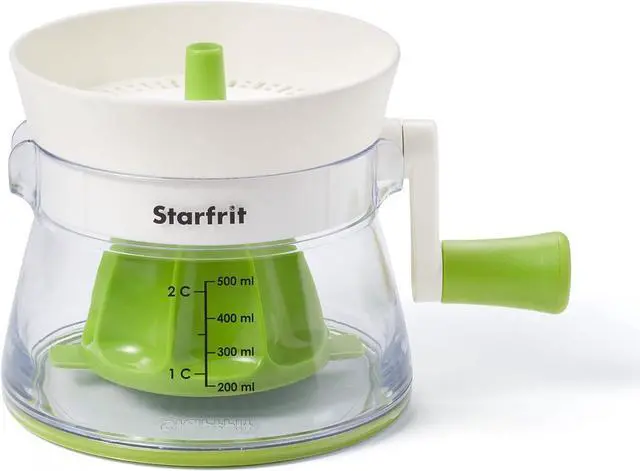 Alt view image 3 of 5 - Starfrit Easy Juicer - Crank-Operated Citrus Juicer - 2-Cup Capacity - Stable base - Green
