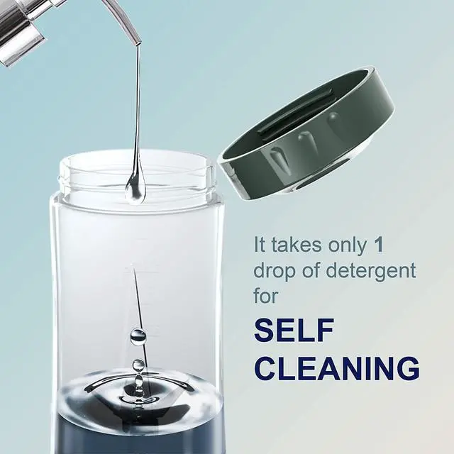 Alt view image 3 of 5 - Portable Blender USB Rechargeable, Hotsch Personal Size Blender for Shakes and Smoothies, Strong Cutting Power with Six Blades, 13.5 Oz Mini Juicer Cup for Sports, Travel and Outdoors (13.5oz green)