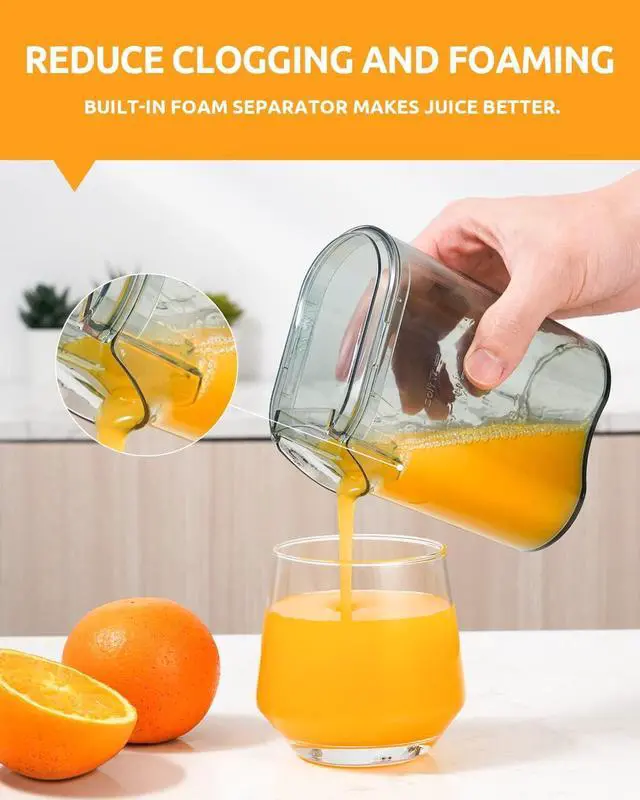 Alt view image 2 of 7 - GDOR Juicer with 800W Motor, Juicer Machine with 3 Feed Chute, Dual Speeds Juice Maker for Fruits and Vegetables, Anti-Drip Function Centrifugal Juicer Extractor, with Cleaning Brush, BPA-Free