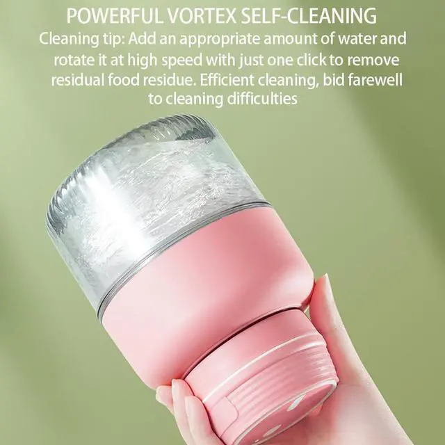 Alt view image 5 of 7 - ANQIA Portable Blender for Shakes and Smoothies 30oz Small Personal Blender with 10 Blades Portable Juicer Blender for Travel, Sports, Kitchen Blue