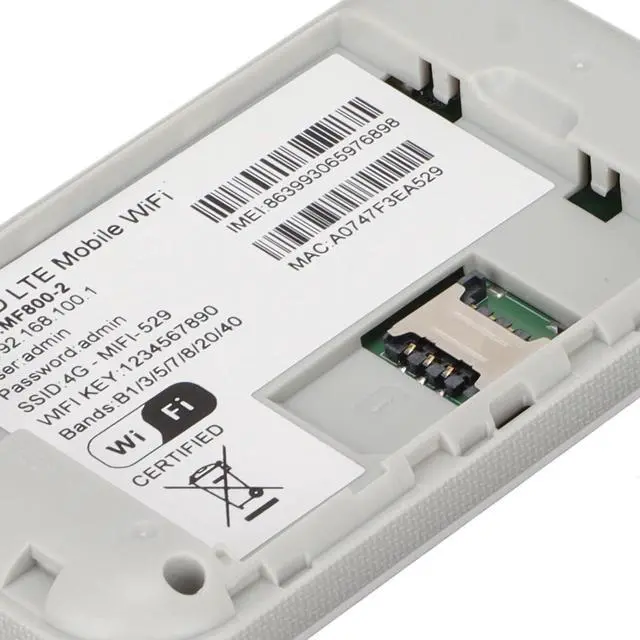 Alt view image 2 of 7 - Portable Internet Hotspot High Stability, Increase Coverage, Design, Supports 8 to 10 Users, Durable Material, 4G LTE, SIM Card Router