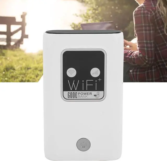 Alt view image 3 of 7 - 4G LTE WiFi Mobile Hotspot, 300Mbps WiFi Travel Router, Unlocked Portable WiFi Hot Spot Device with SIM Card Slot, Pocket WiFi with 6000mAh Rechargeable Battery, Supports 10 Device