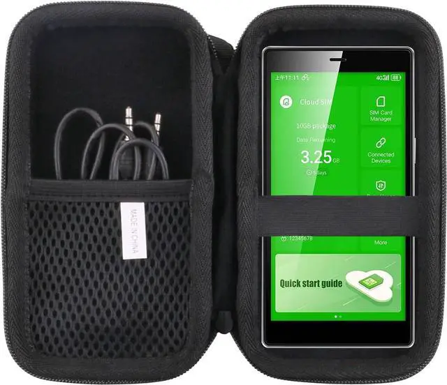 Alt view image 2 of 7 - JINMEI Hard EVA Carrying Case Compatible with for GlocalMe DuoTurbo 4G LTE WiFi Mobile Hotspot/GlocalMe G4 Pro 4G LTE Mobile Hotspot Router Storage Case.