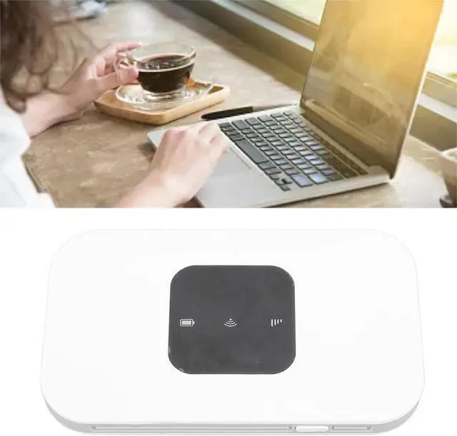 Alt view image 3 of 7 - 4G 150Mps LTE Mobile WiFi Router, Portable Pocket Hotspot Supports 10 Users, Travel WiFi Router with Micro SIM Card Insert 2100mAh Battery, 4G LTE Mobile WiFi for Windows 7 8 10