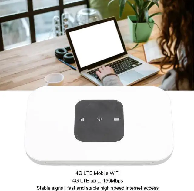 Alt view image 4 of 7 - 4G 150Mps LTE Mobile WiFi Router, Portable Pocket Hotspot Supports 10 Users, Travel WiFi Router with Micro SIM Card Insert 2100mAh Battery, 4G LTE Mobile WiFi for Windows 7 8 10