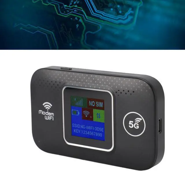 Alt view image 7 of 7 - 4G LTE Router, 300Mbps High Speed Portable WiFi Cordless Mobile Hotspot with SIM Card Slot, USB Powered Sharing Up to 10 WiFi Devices 4G Mobile WiFi for Europe