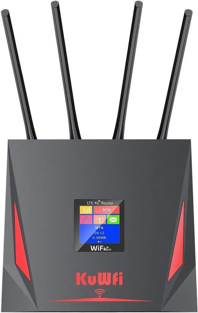 Main image of KuWFi High Speed 4G LTE Router, 4g Wireless Router with sim Card Slot and 5dBi Antennas Suitable for for Bell/Rogers/Virgin in Canada