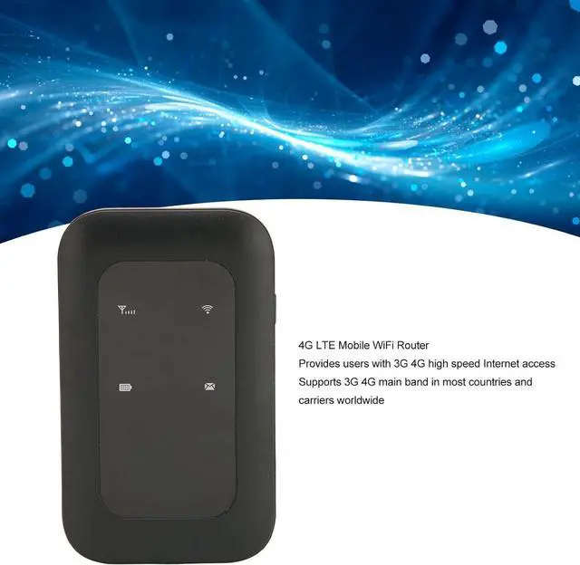 Alt view image 6 of 7 - 4G LTE Mobile Hotspot, 4G Portable WiFi with SIM Card Slot, Multifunctional High Speed Mobile WiFi Hotspot Wireless WiFi Device for Car Travel Camping, Support 10 Users Connections