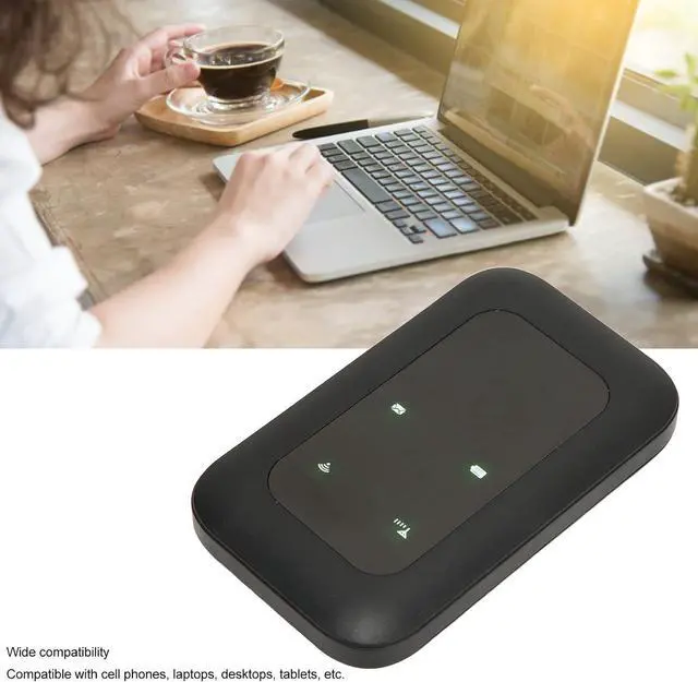 Alt view image 2 of 7 - 4G LTE Mobile Hotspot, 4G Portable WiFi with SIM Card Slot, Multifunctional High Speed Mobile WiFi Hotspot Wireless WiFi Device for Car Travel Camping, Support 10 Users Connections