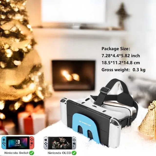 Alt view image 4 of 7 - Switch VR Headset Compatible with Nintendo Switch & OLED, Upgraded with Adjustable HD Lenses, Virtual Reality Glasses for Nintendo Switch & Switch OLED Model, Switch VR Kit, Switch 3D Goggles