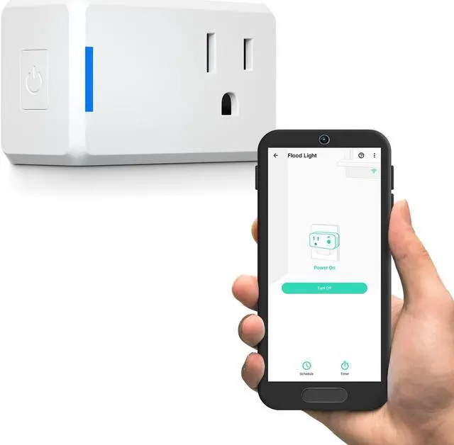 Main image of YoLink Mini Plug, 1/4 Mile World's Longest Range Smart Home Plug Mini Outlet Compatible with Alexa Google Assistant IFTTT App Remote Control Home Appliances from Anywhere- YoLink Hub Required