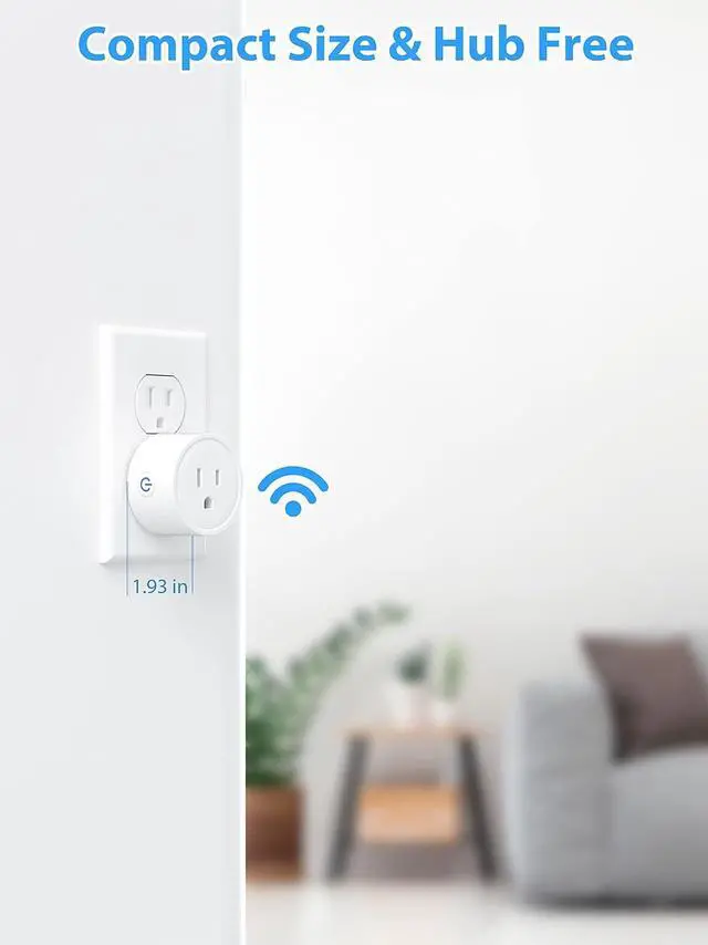 Alt view image 5 of 7 - EIGHTREE Smart Plug Alexa, Smart Outlet, Works with Alexa, Google Home and SmartThings, WiFi Smart Plugs with APP Remote Control and Timer Function, 2.4GHz Wi-Fi Only, Prise Intelligente, 4Packs