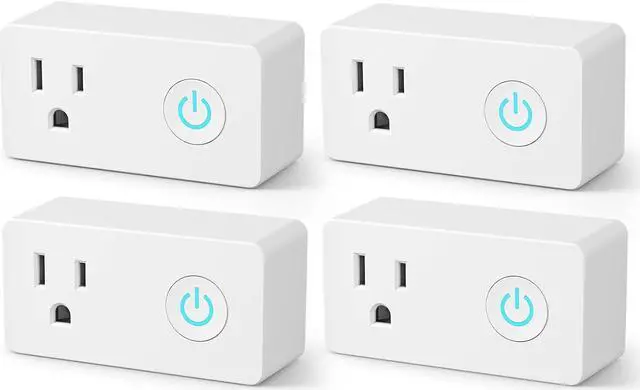 Main image of BN-LINK WiFi Heavy Duty Smart Plug Outlet, No Hub Required with Timer Function, White, Compatible with Alexa and Google Assistant, 2.4 Ghz Network Only (4 Pack)