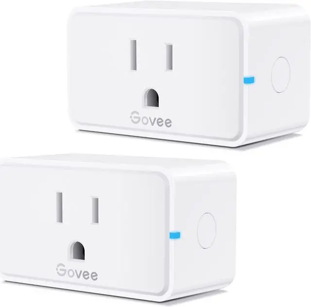 Main image of Govee Smart Plug, WiFi Bluetooth Outlets 2 Pack Work with Alexa and Google Assistant, 15A WiFi Plugs with Multiple Timers, Govee Home APP Group Control Remotely, No Hub Required, ETL&FCC Certified