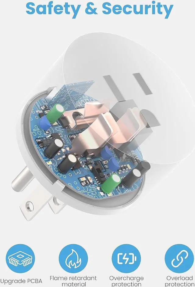 Alt view image 5 of 7 - Smart Plug 5GHz, EIGHTREE Smart Plug Works with Alexa & Google Home, 5GHz & 2.4GHz WiFi Compatible, with Remote Control & Timer Function, 4 Pack