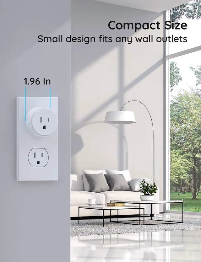 Alt view image 5 of 7 - Govee Smart Plug, WiFi Plugs Work with Alexa & Google Assistant, Smart Outlet with Timer & Group Controller, WiFi Outlet for Home, No Hub Required, ETL & FCC Certified, WiFi Bluetooth Connect, 4 Pack