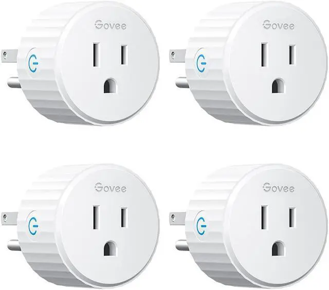 Main image of Govee Smart Plug, WiFi Plugs Work with Alexa & Google Assistant, Smart Outlet with Timer & Group Controller, WiFi Outlet for Home, No Hub Required, ETL & FCC Certified, WiFi Bluetooth Connect, 4 Pack