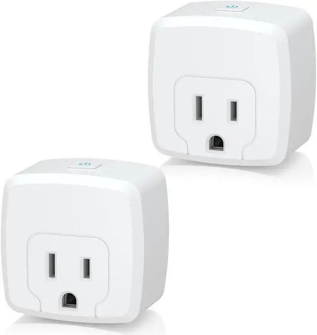 Main image of HBN Smart Plug Mini 15A, WiFi Smart Outlet Works with Alexa, Google Home Assistant, Remote Control with Timer Function, No Hub Required, ETL Certified, 2.4G WiFi Only, 2-Pack