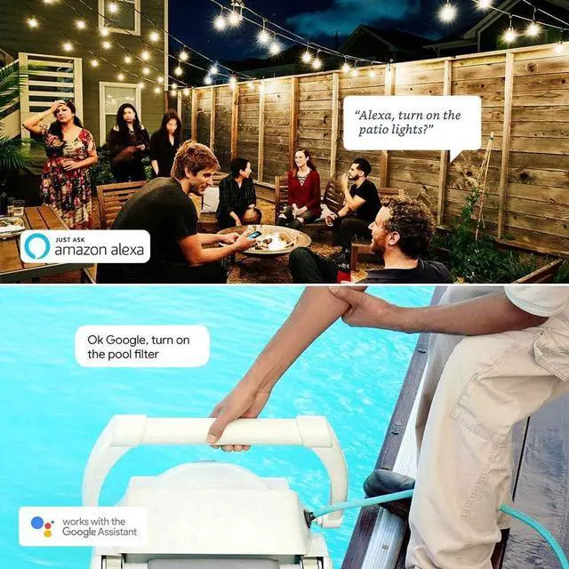 Alt view image 6 of 7 - D-Link Outdoor Smart Plug, D-Link Wi-Fi Smart Outlet With 2 Grounded Sockets + 1 USB Port, Smart Home Voice Control, Works With Amazon Alexa, Google Assistant and IFTTT - (DSP-W320) | Black