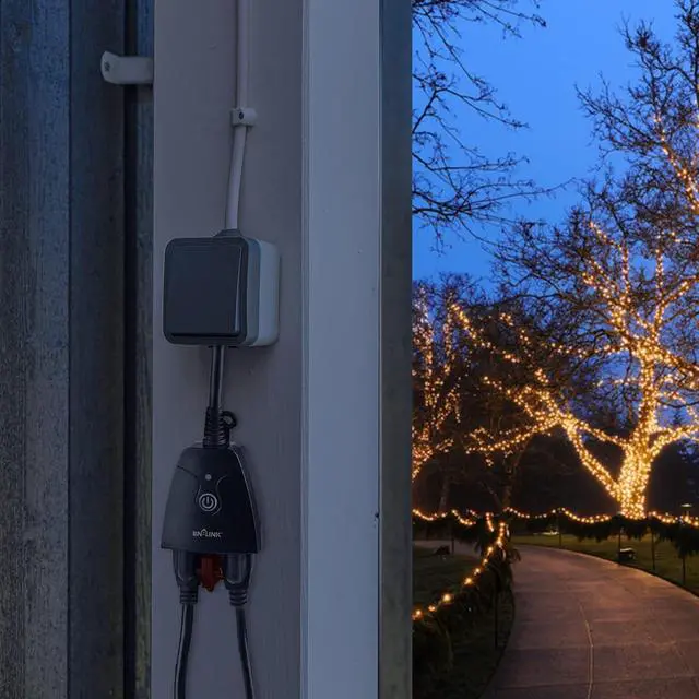 Alt view image 6 of 7 - BN-LINK Heavy Duty Dual Outlet Outdoor Smart WiFi Plug Timer Outlet Switch, Compatible with Alexa and Google Assistant 2.4 GHz Network only