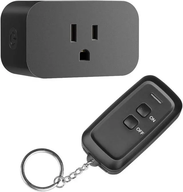 Main image of DEWENWILS Indoor Remote Control Outlet, Wireless Remote Light Switch, No Interference Remote Outlet Switch, No Wiring, 15A/1875W, 100ft RF Range, Compact Design
