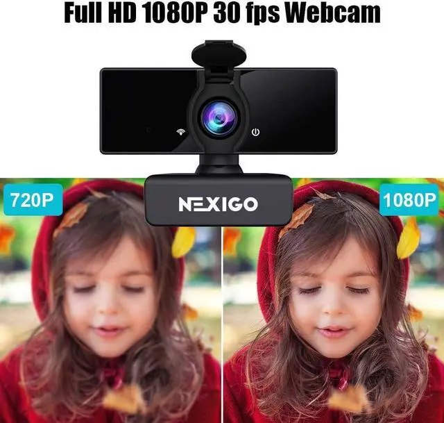 Alt view image 6 of 7 - NexiGo 1080P Business Webcam with Software, Dual Microphone & Privacy Cover, NexiGo N660 USB FHD Web Computer Camera, Plug and Play, for Zoom/Skype/Teams/Webex, Laptop MAC PC Desktop