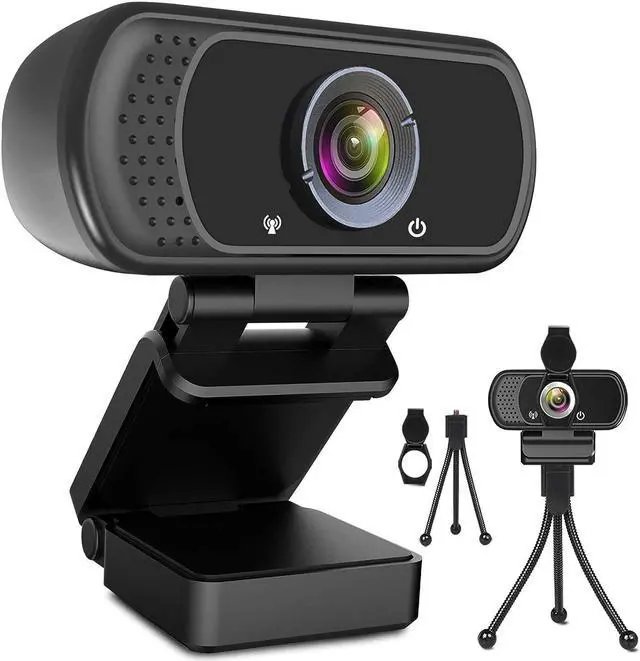 Main image of Webcam HD 1080p Web Camera, USB PC Computer Webcam with Microphone, Laptop Desktop Full HD Camera Video Webcam 110 Degree Widescreen, Pro Streaming Webcam for Recording, Calling, Conferencing, Gaming
