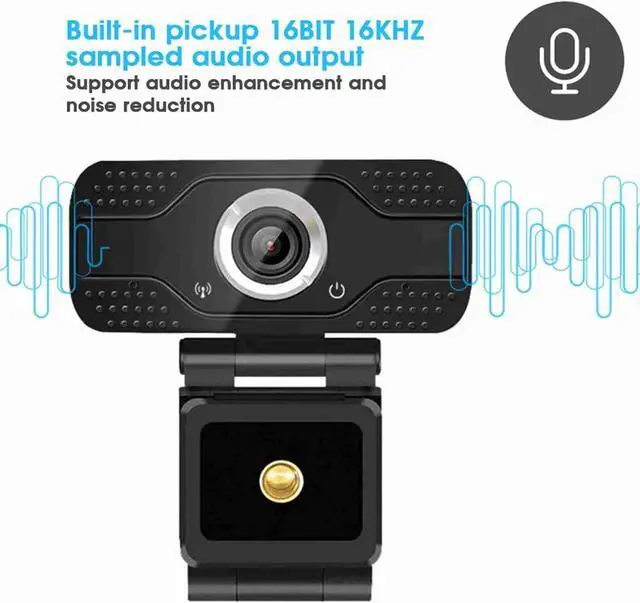 Alt view image 2 of 4 - Full HD 1080P Web Camera Webcam with Microphone 30FPS Computer Camera USB PC Webcam Laptop or Desktop Webcam for Video Conferencing, Recording & Streaming, Built in Mic, Plug and Play