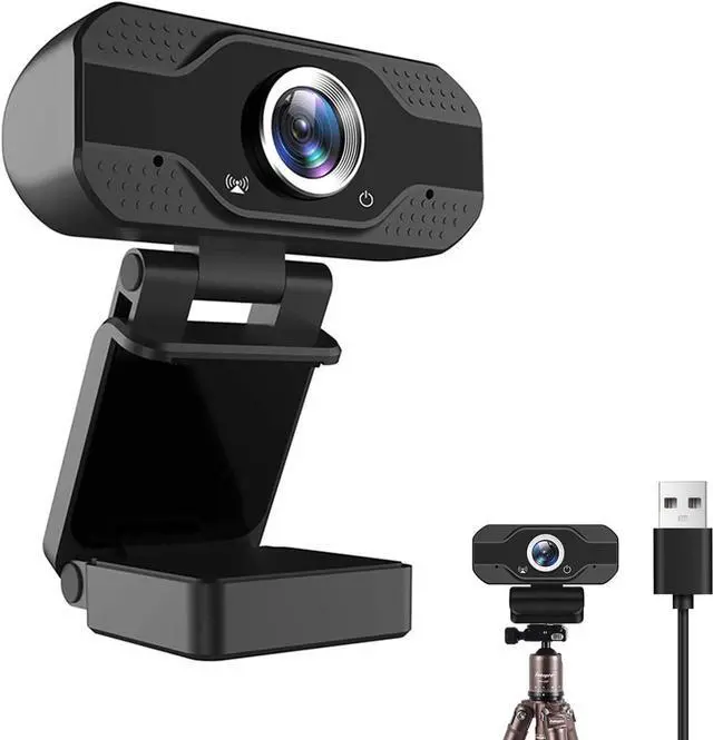 Main image of Full HD 1080P Web Camera Webcam with Microphone 30FPS Computer Camera USB PC Webcam Laptop or Desktop Webcam for Video Conferencing, Recording & Streaming, Built in Mic, Plug and Play