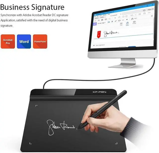 Alt view image 5 of 7 - XP-Pen StarG640 6x4 Inch Ultrathin Tablet Drawing Tablet Digital Graphics Tablet Battery-Free Stylus for OSU Game and Teaching Online Classes -Rev B