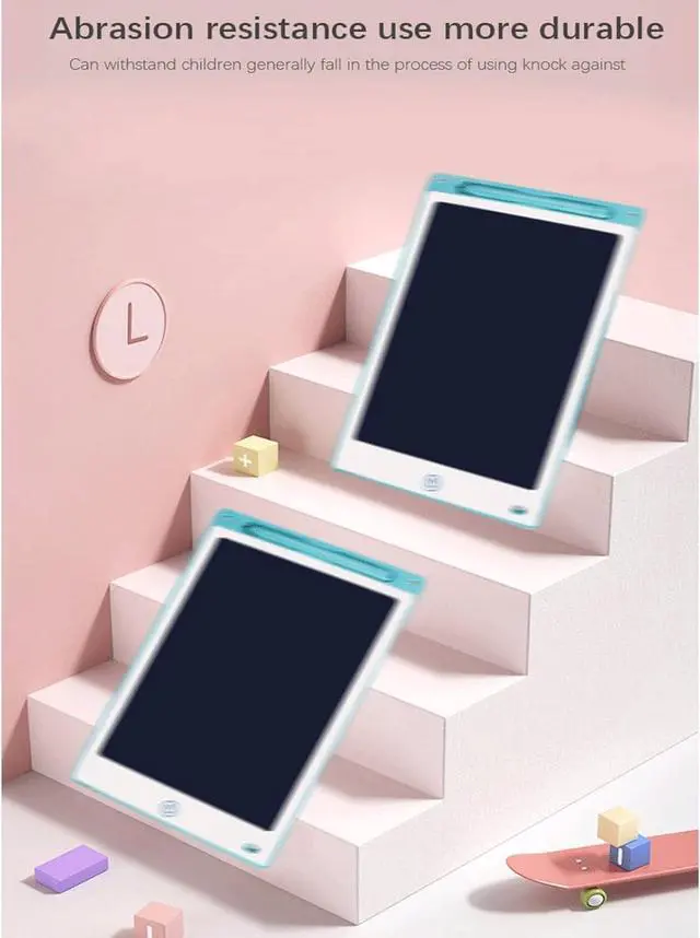 Alt view image 3 of 6 - LCD Writing Tablet, Doodle Board for Kids Drawing Board,10-Inch Writing Graffiti Board, Portable Board Handwriting Tablet Drawing Board,for Children,Adult at Home, School,Office with Lock Erase Button