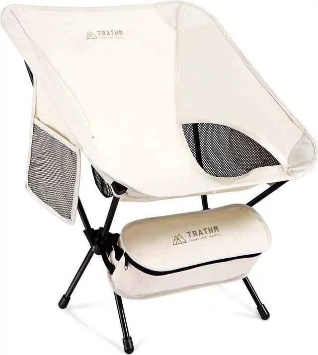 Main image of TRATHM Camping Chair, Lightweight Folding Camp Chair Backpacking Chairs, for Camping, BBQ, Beach, Travel, Picnic