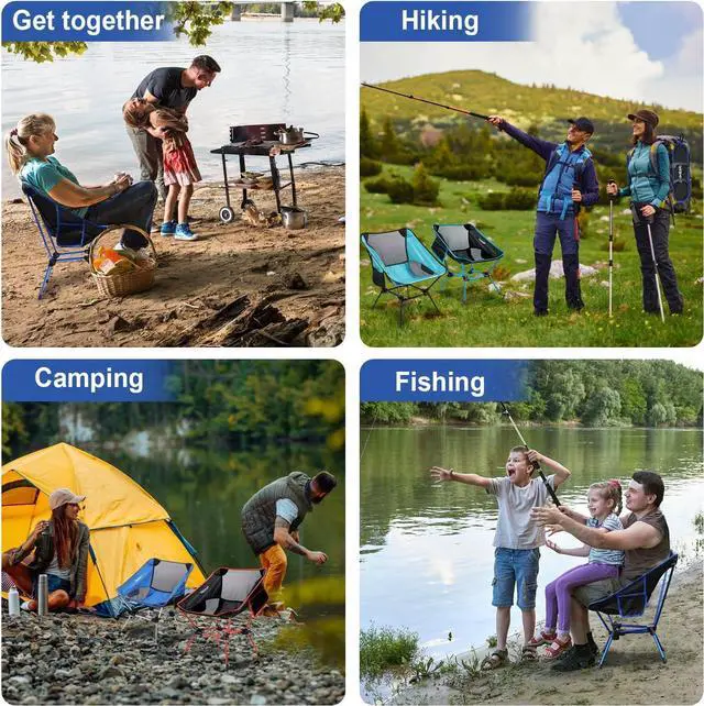 Alt view image 7 of 7 - FBSPORT 2 Pack Ultralight Floding Camping Chair,Compact and Heavy Duty Outdoors Portable Backpacking Chairs,for Camping, BBQ, Beach, Travel, Picnic, Festival