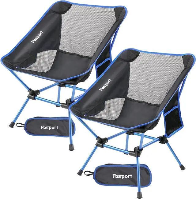 Main image of FBSPORT 2 Pack Ultralight Floding Camping Chair,Compact and Heavy Duty Outdoors Portable Backpacking Chairs,for Camping, BBQ, Beach, Travel, Picnic, Festival