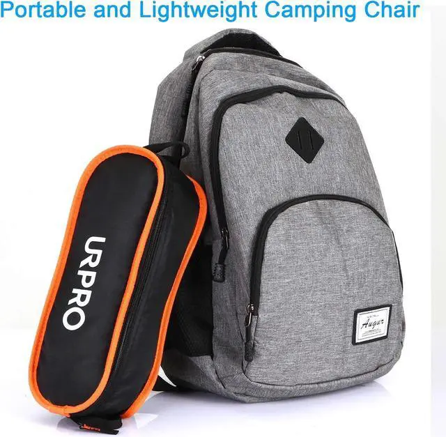 Alt view image 7 of 7 - URPRO Outdoor Ultralight Portable Folding Chairs with Carry Bag Heavy Duty 145kgs Capacity Collapsible Chair Camping Folding Chairs Beach Chairs