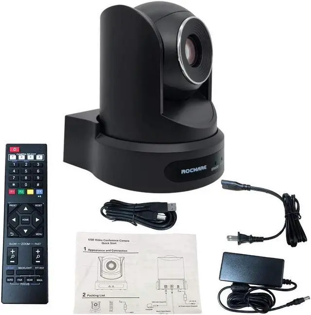 Alt view image 4 of 6 - PTZ Camera with USB Outputs,10X Optical Zoom,Live Streaming Camera for Broadcast,Conference,Events,Church and School