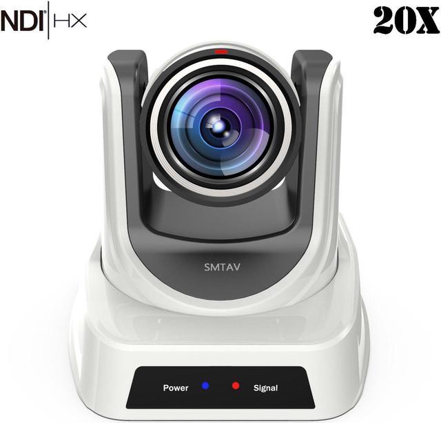 SMTAV NDI activated Camera, 20x Optical 16x Digital Zoom,high-Speed PTZ,3G -SDI+HDMI+IP Streaming Outputs, Support NDI, Support POE, Video Conference  Camera Black