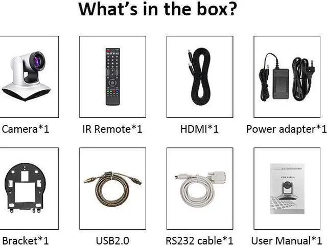 Alt view image 6 of 6 - New 4K 12x USB HDMI Streaming Camera PTZ Video Conference Camera for Church Business Metting