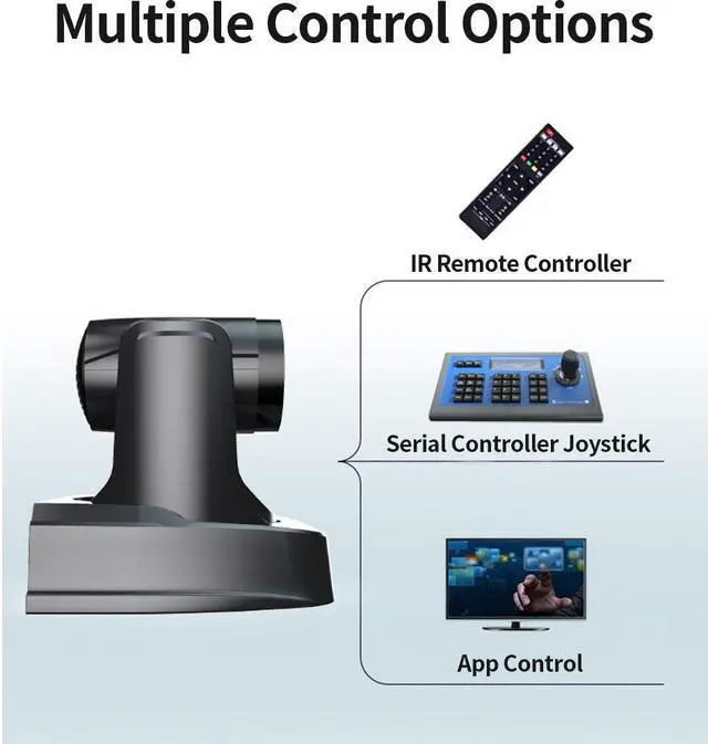 Alt view image 2 of 5 - SMTAV PTZ Camera with 3G-SDI 20X Optical Zoom HDMI and IP Streaming Outputs,Broadcast Live Streaming Camera for Conference,Events With bracket