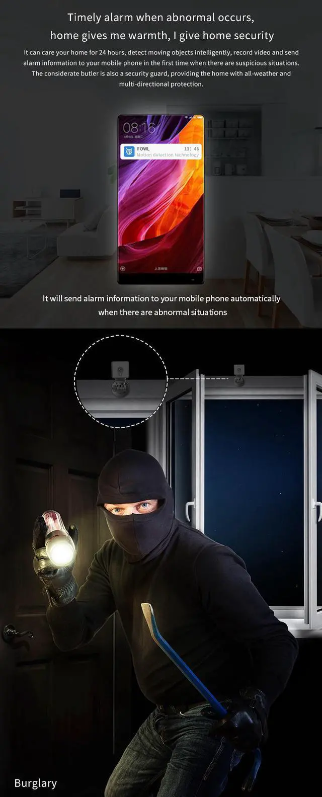 Alt view image 5 of 5 - Small Security Camera Portable WIFI Camera Mini IP Camera Spy Butler Nanny Camera with Wide Angle Video Recorder Remote Viewing Night Vision APP Support