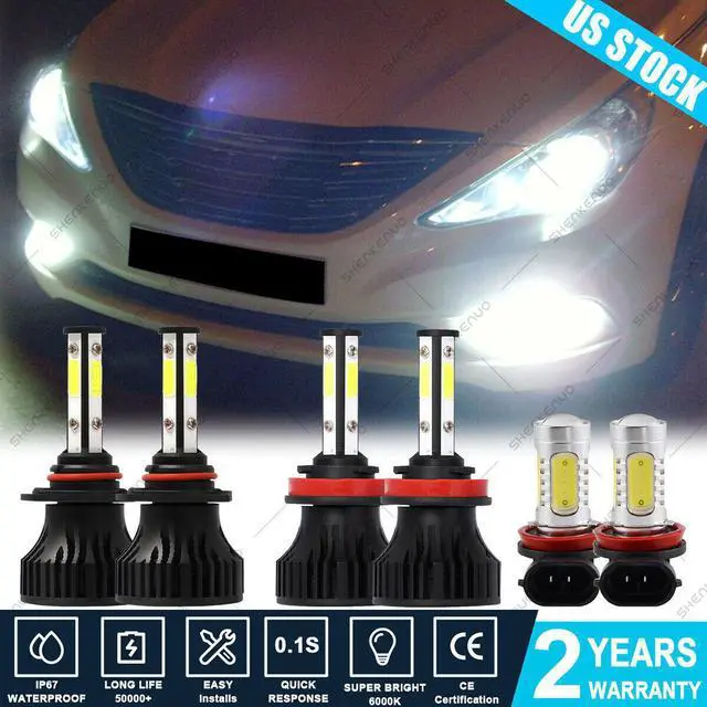 Main image of For Honda CR-V CRV 2015-2020 6000K LED Headlight Hi-Low Beam Fog Light Bulb Kit
