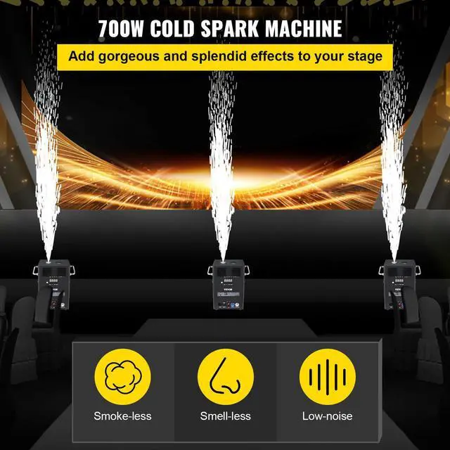Alt view image 2 of 6 - 1pc 700W Large Cold Spark Firework Machine Stage Effect DMX Machine Party